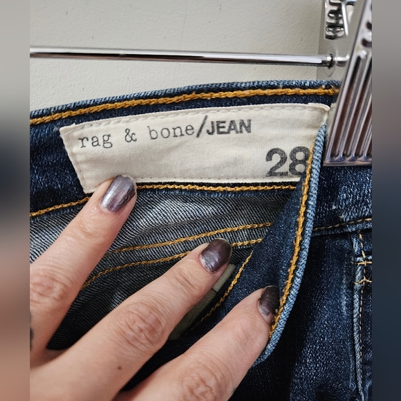 Rag & Bone ripped skinny jeans sz. 28 - Picture 4 of 11